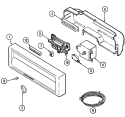 CONTROL PANEL Diagram and Parts List for MDC4100AWX  Maytag Dishwasher