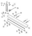 MANIFOLD PANEL / GAS CONTROLS Diagram and Parts List for DGR2484G  Dynasty Range