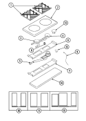 Part Location Diagram of 70001158 Whirlpool PAN, DRIP (W/HANDLE)(LT)