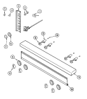 MANIFOLD PANEL / GAS CONTROLS Diagram and Parts List for DGR2488  Dynasty Range