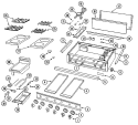 TOP ASSEMBLY / GAS CONTROLS Diagram and Parts List for RJCT6078A  Maytag Cooktop