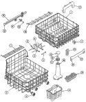 TRACK & RACK ASSEMBLY Diagram and Parts List for MDB7100AWQ  Maytag Dishwasher