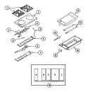 TOP ASSEMBLY / GAS CONTROLS Diagram and Parts List for DGR2484G  Dynasty Range