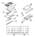 Part Location Diagram of 70001014 Whirlpool BURNER, GRIDDLE (J)