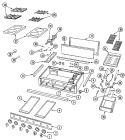 TOP ASSEMBLY / GAS CONTROLS Diagram and Parts List for RJCT3663A  Maytag Cooktop