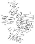 TOP ASSEMBLY / GAS CONTROLS Diagram and Parts List for RJCT3664A  Maytag Cooktop
