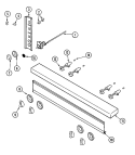 MANIFOLD PANEL / GAS CONTROLS Diagram and Parts List for DGR2484GCB  Dynasty Range