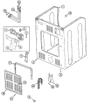 CABINET - REAR (WASHER) Diagram and Parts List for MLE2000AZW  Maytag Washer Dryer Combo
