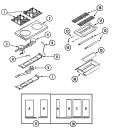 Part Location Diagram of 70001480 Whirlpool GRATE, CAST IRON CB (PORC)