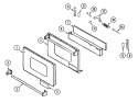 DOOR Diagram and Parts List for DGRS304  Dynasty Smoker