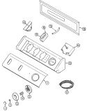 CONTROL PANEL Diagram and Parts List for MAV4500AWW  Maytag Washer