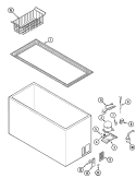 Part Location Diagram of 68001396 Whirlpool CAPACITOR, RUN (W/WIRES)