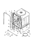INNER TUB Diagram and Parts List for MDB6658AWQ  Maytag Dishwasher