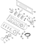 CONTROL PANEL Diagram and Parts List for MAV8500AWW  Maytag Washer