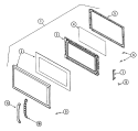 DOOR Diagram and Parts List for CMV1000BAQ  Maytag Microwave