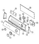 CONTROL PANEL Diagram and Parts List for PAV3200AAW  Maytag Washer