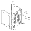 CABINET - REAR Diagram and Parts List for MDE5000AYW  Maytag Dryer