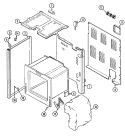 BODY Diagram and Parts List for MER4530BCW  Maytag Range