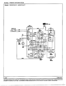 Wiring Information Diagram and Parts List for 6745A71  Norge Washer