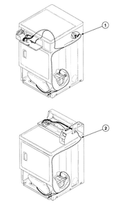 Harnesses Diagram and Parts List for SDE307LF1500  Speed Queen Dryer