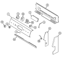 CONTROL PANEL Diagram and Parts List for AER1350AMH  Admiral Range