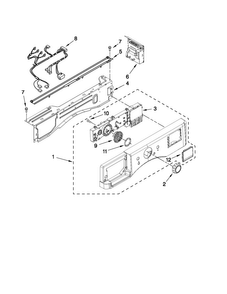 Control Panel Parts Diagram and Parts List for MHWE250XL00  Maytag Washer