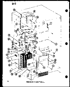Section 8 Diagram and Parts List for SRI22F-L-P75400-5WL  Amana Refrigerator