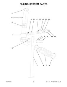 Filling System Parts Diagram and Parts List for MFS230PAVS  Maytag Washer