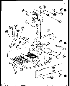 Section 6 Diagram and Parts List for CIC-4-P7621302W  Amana Refrigerator