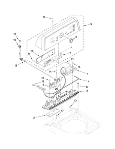 Part Location Diagram of W10253697 Whirlpool Electronic Control Board