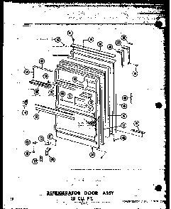 Section 7 Diagram and Parts List for TC18N-A-P60303-59WA  Amana Refrigerator