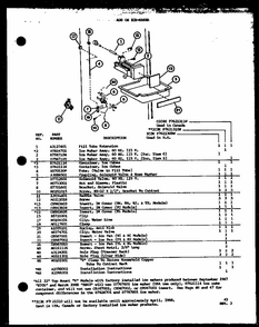 Add On Ice-maker (ic3k/p7621309w) (ic3k/p7621310w) (cic4k/p7621311w) Diagram and Parts List for TM20K-P7791118W  Amana Refrigerator