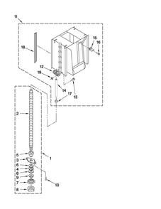 Powerscrew And Ram Parts Diagram and Parts List for TC607X3  Jenn-Air Trash Compactor