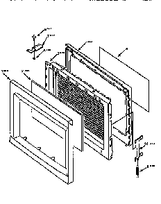 Door Diagram and Parts List for 56566101690  Kenmore Microwave