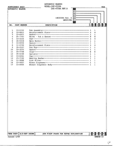 Automatic Washer-tub Page 2 Diagram and Parts List for 6539A REV A Norge Washer