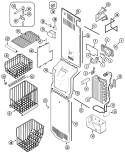 FREEZER COMPARTMENT Diagram and Parts List for JSD2789DES  Jenn-Air Refrigerator