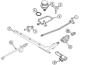 GAS CONTROLS Diagram and Parts List for CLZ8509BDB  Magic Chef Cooktop