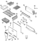 FREEZER COMPARTMENT Diagram and Parts List for GT1928PEFW  Maytag Refrigerator