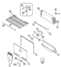 FREEZER COMPARTMENT Diagram and Parts List for MTF2155ERW  Maytag Refrigerator