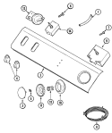 Part Location Diagram of 22002395 Whirlpool HARNESS- M
