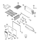 FREEZER COMPARTMENT Diagram and Parts List for KSU5820NE  Maytag Refrigerator