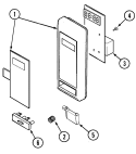 CONTROL PANEL Diagram and Parts List for JMC7010ADB  Jenn-Air Microwave