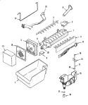 Part Location Diagram of 61005174 Whirlpool Ice Lever Adjuster