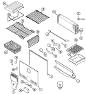 Part Location Diagram of 61002714 Whirlpool Upper Wire Shelf
