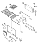 FREEZER COMPARTMENT Diagram and Parts List for CT21G7B  Crosley Refrigerator