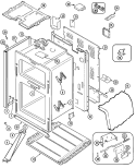 BODY Diagram and Parts List for MER6550AAW  Maytag Range