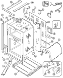 BODY Diagram and Parts List for MER6870ACW  Maytag Range