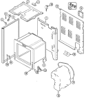 BODY Diagram and Parts List for PER4510ACW  Maytag Range