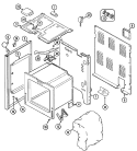 BODY Diagram and Parts List for PER5510ACW  Maytag Range
