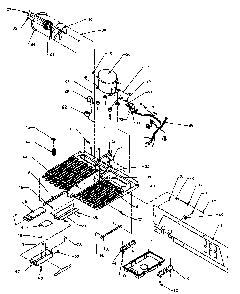 Machine Compartment Diagram and Parts List for SXD20Q2W-P1162508WW  Amana Refrigerator